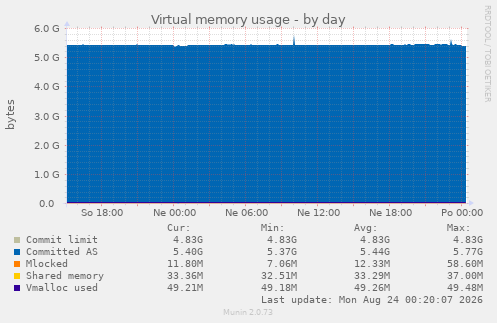 Virtual memory usage
