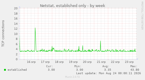 Netstat, established only